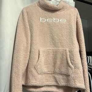 Bebe pink fluffy sweater Size L